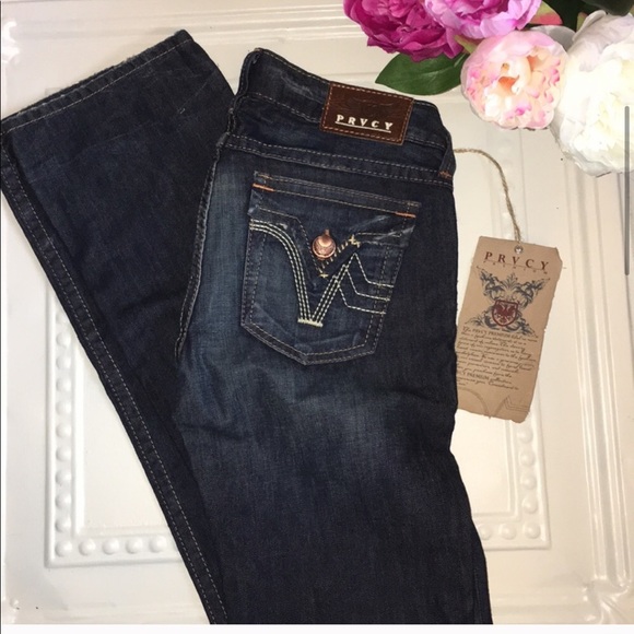 PRVCY Malibu Hills Bootcut Distressed Jeans - Picture 5 of 8